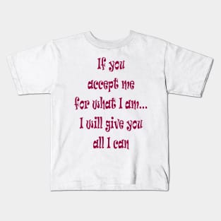 Quotes Inspirational Motivational Happy Words Kids T-Shirt